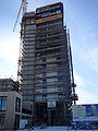 Der im Bau befindliche Landmark-Tower am 7. März 2010