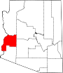Map of Arizona highlighting La Paz County.svg