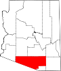 Map of Arizona highlighting Pima County.svg