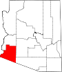 Map of Arizona highlighting Yuma County.svg