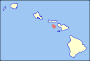 Map of Hawaii highlighting Lanai.svg