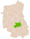 Lage des Powiat Krasnostawski in der Woiwodschaft Lublin