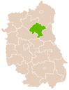 Lage des Powiat Parczewski in der Woiwodschaft Lublin