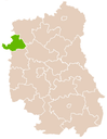 Lage des Powiat Rycki in der Woiwodschaft Lublin