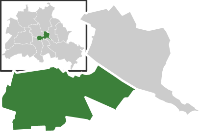 Kreuzberg auf der Karte von Friedrichshain-Kreuzberg