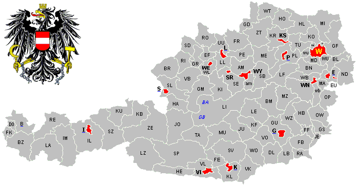 Liste der Bezirke in Österreich