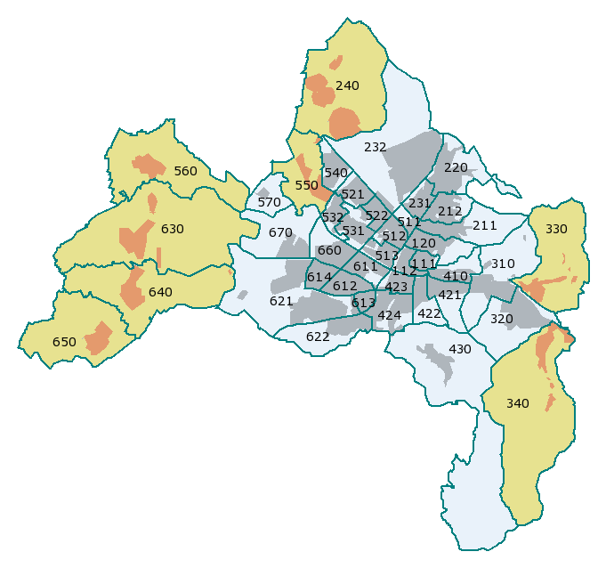 Stadtbezirke von Freiburg im Breisgau