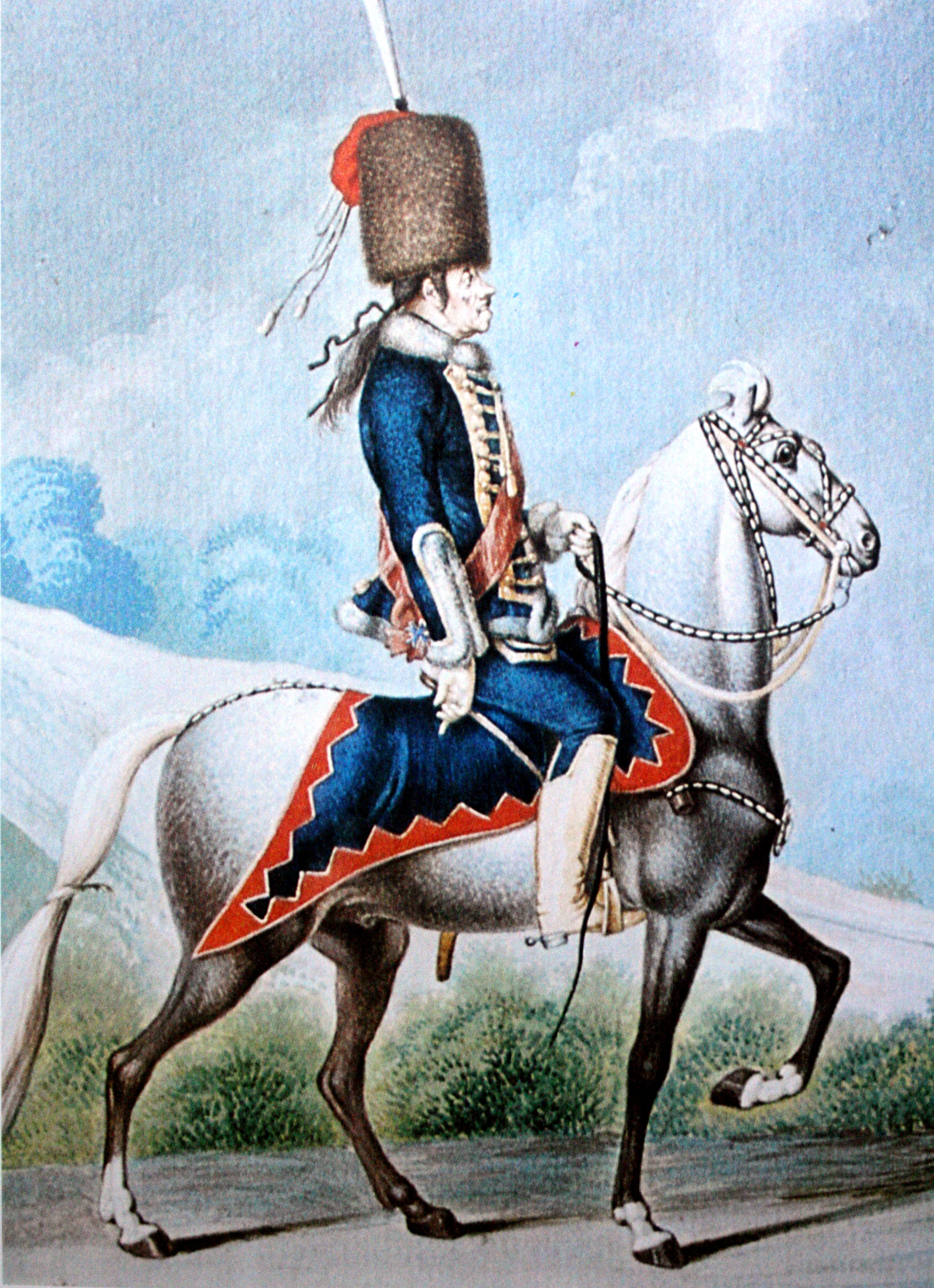 Husaren-Regiment Brandenburgisches 3 1830 Uniformtafel Gr.1/Nr.317: PREUSSEN 