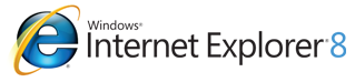 Logo des Windows Internet Explorer 8