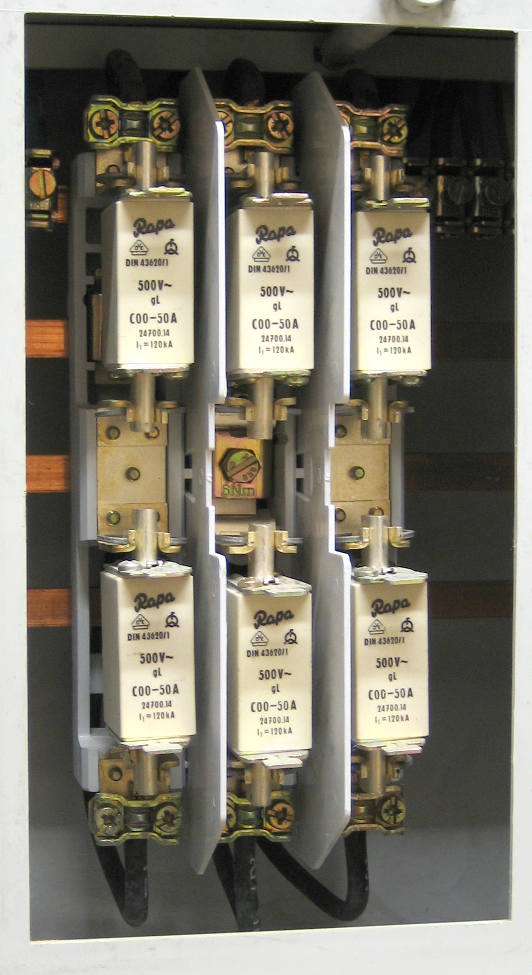 NH-Sicherung, C00, 16A, 500V gL-gG mit Doppel Kennmelder