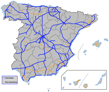 Liste der Autobahnen in Spanien