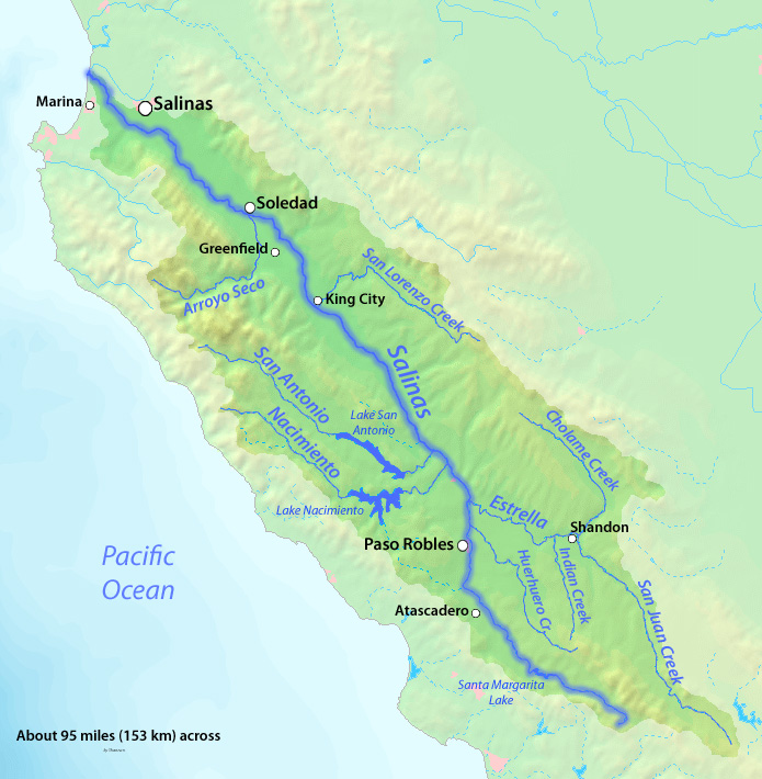 Salinas River   Salinas River Map 