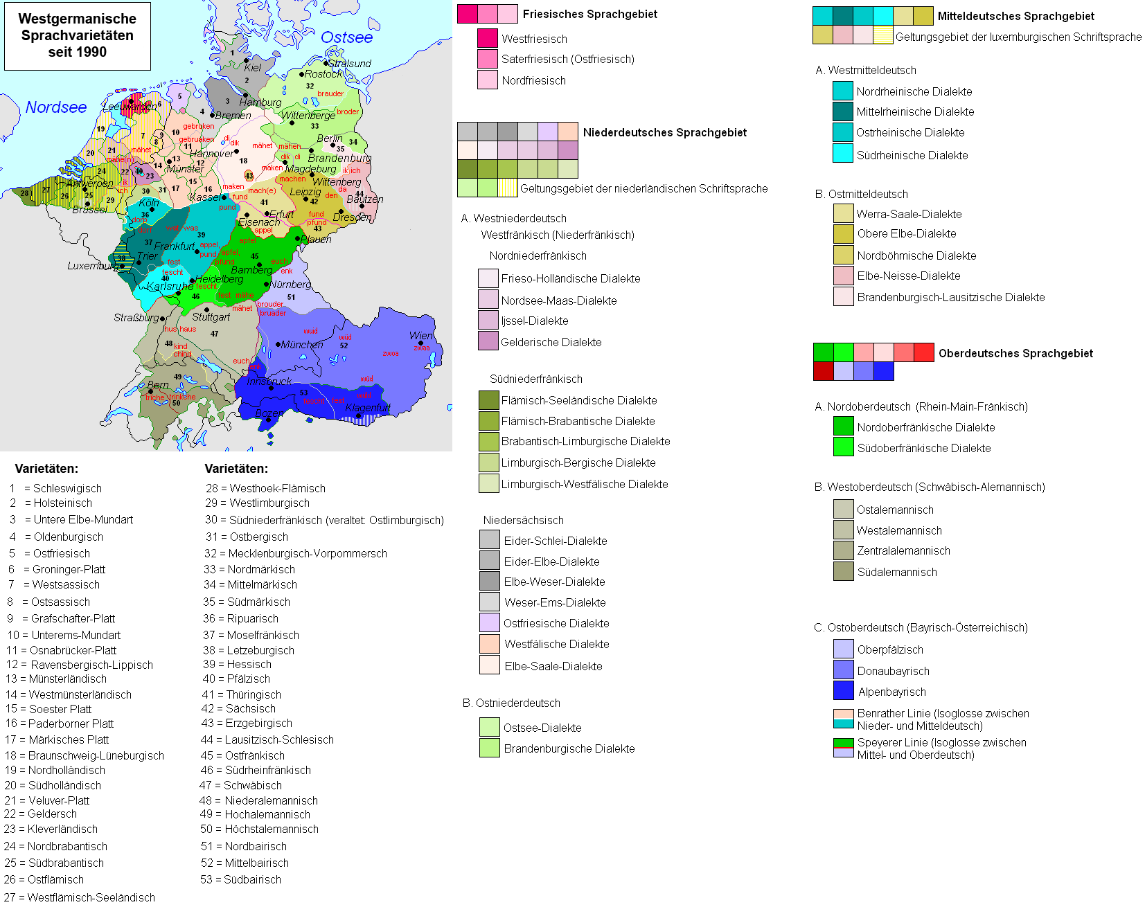 Wie viele Dialekte gibt es in Sachsen?