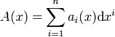 A(x) = \sum_{i=1}^n a_i(x) \operatorname{d}x^i